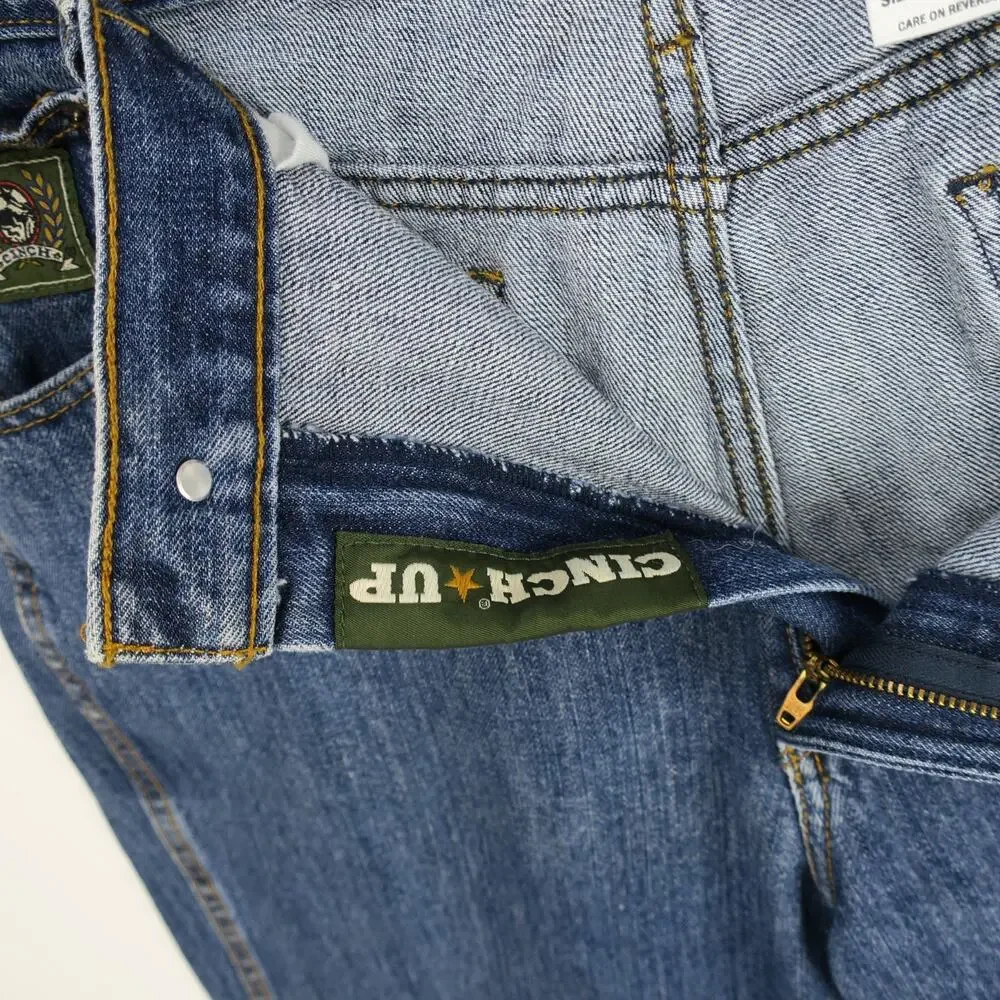 Cinch Men's Western Jeans 36x34 Blue Denim Straight Leg Cowboy
